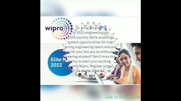 Wipro Careers Elite National Talent Hunt NTH 2022 Last Date 20 September 2021 #Wiprojobs #itjobs #it