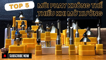TOP 5 MŨI PHAY KHÔNG THỂ THIẾU KHI MỞ XƯỞNG GỖ | CHẾ BIẾN GỖ HIỆU SUẤT HƠN CÙNG ĐẠI TỨ QUÝ