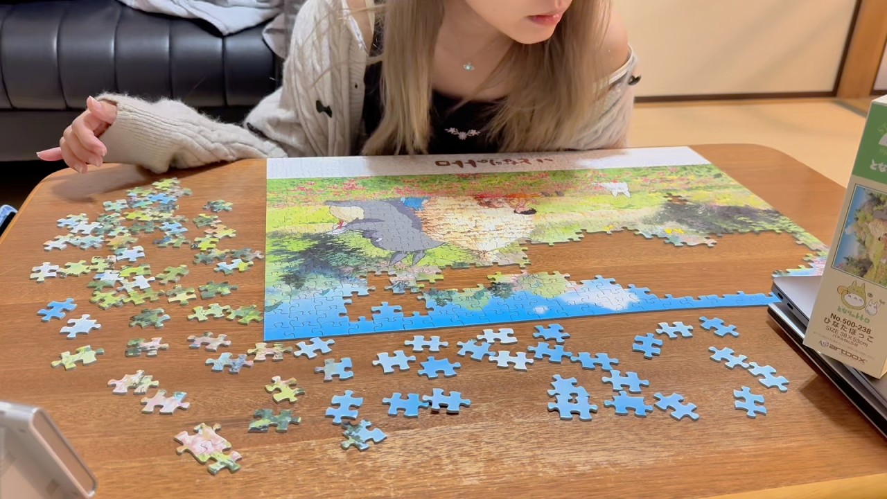 Start to Finish | 500 Piece Totoro Jigsaw Puzzle Timelapse
