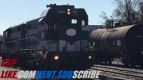 [A&R]2486 EMD CF7 & 205 EMD GP7 HIGH HOOD Runs Through The Old Yard In Fay NC To Begin Work