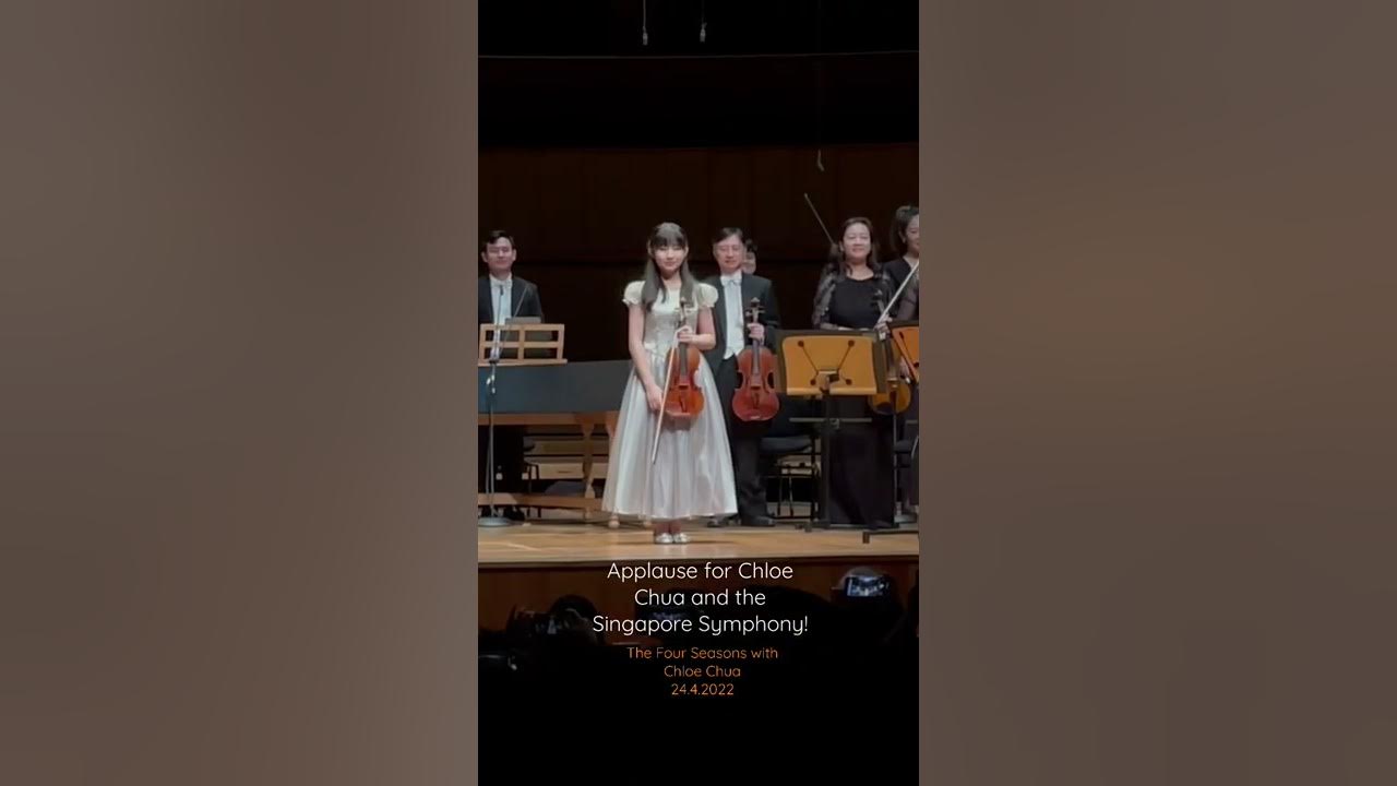 Applause for Chloe Chua and the Singapore Symphony! Applause for Chloe Chua and the Singapore Symphony!
