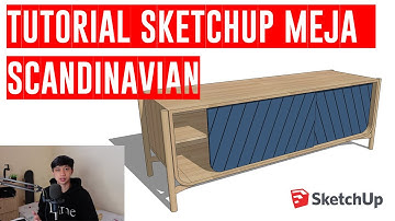 TUTORIAL SKETCHUP MEJA SCANDINAVIAN