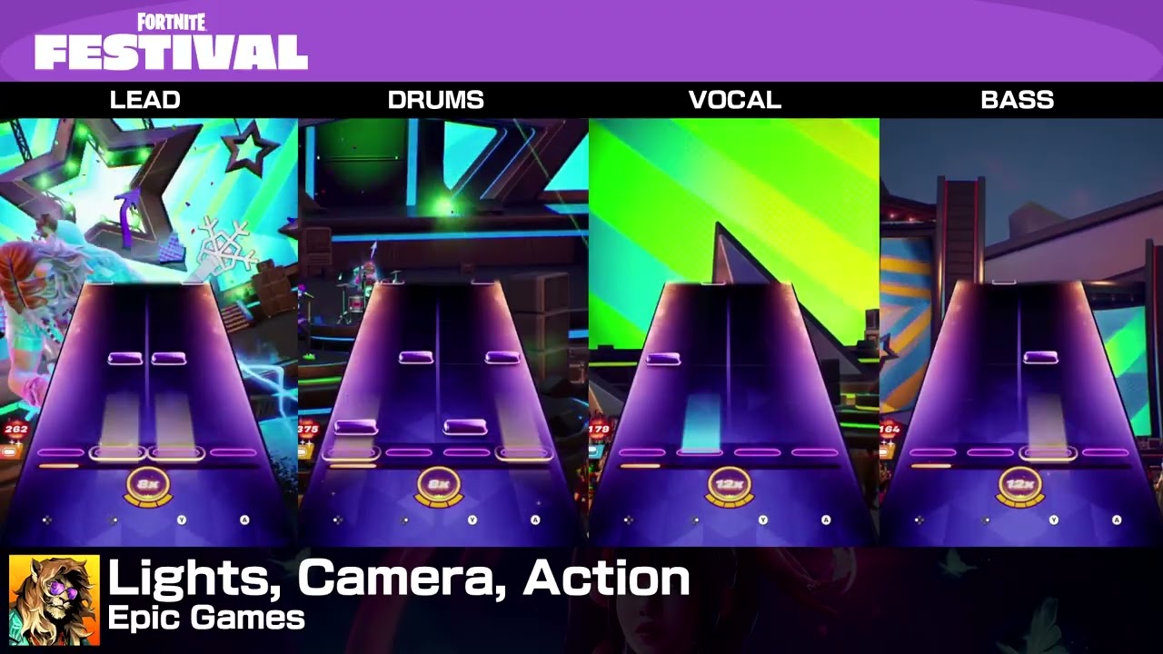 [Fortnite Festival] Lights, Camera, Action (Medium Full Band, 100% Flawless)