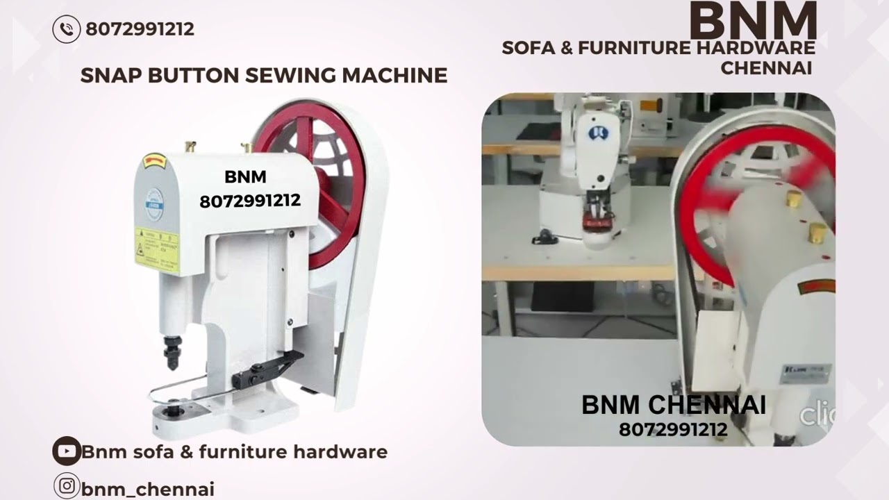 Snap Button Sewing Machine (BNM 8072991212)
