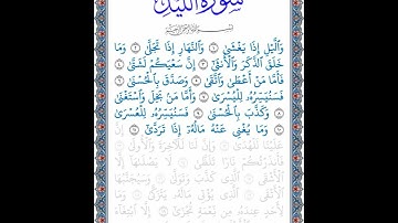 القرآن الكريم | جزء عم | سورة الليل | تلاوة القاريء هزاع البلوشي للآيات من 1 إلى 11 | 2023