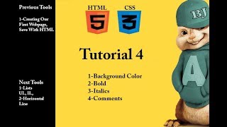 HTML5 And CSS3 Basic Tutorial 4  Background Color, Bolo, Italics,Comments In Urdu
