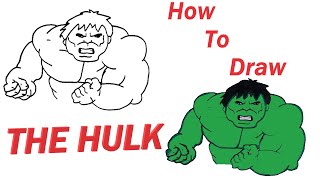 How to Draw The Hulk- Simple Step by Step Video Lesson