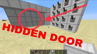 HOW TO MAKE A FLUSH WITH THE WALL PISTON DOOR (COMBONATION LOCK) | Minecraft
