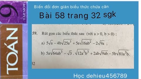 Bài 58 trang 32 sgk toán 9 tập 1 247hoc năm 2024