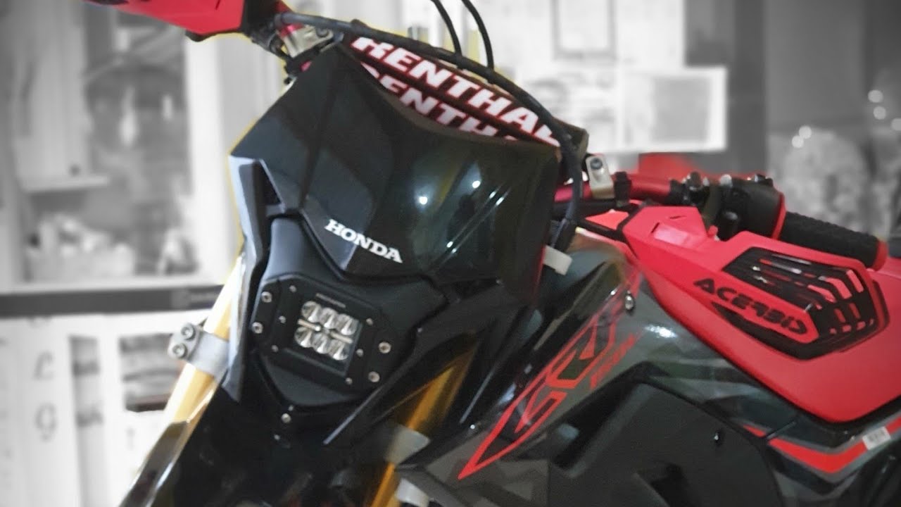 Honda CRF 150 L Pasang Lampu Led Protaper Dan Sein Led CRF Sumo Black Beauty YouTube