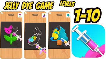 Jelly Dye Game All levels 1-10 Gameplay Walkthrough. || Good Job Games | (iOS-Android)