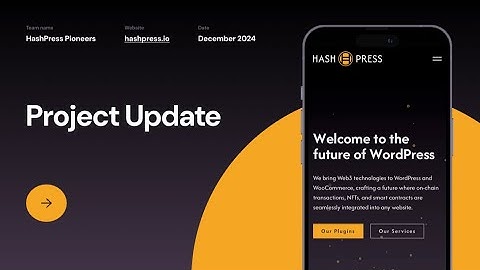 Website Demo | HashPress.io