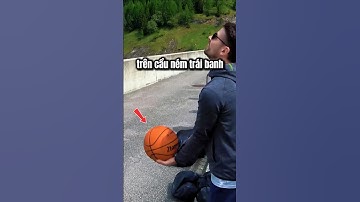 Anh chàng ném trái banh bóng rổ từ độ cao 500m #shorts