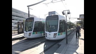 327-328 Alstom Citadis 402 (RATP) (Tram Line 3a) (Porte d'Orleans to Pont Du Garigliano)