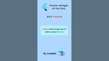 Widgets of the day #34 – Tooltip #flutter #programming #fluttertutorial #flutterwidgets #dart