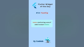 Widgets of the day #34 – Tooltip #flutter #programming #fluttertutorial #flutterwidgets #dart