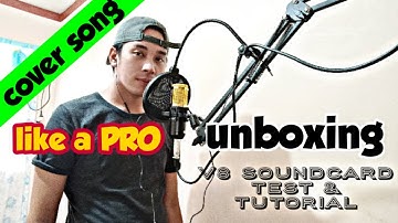 BM-800 MIC CONDENSER+V8 SOUNDCARD UNBOXING PH.(LAZADA) | zach tv