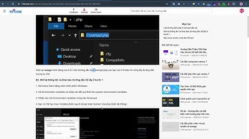 Đồ án tốt nghiệp bằng php laravel - 3. Cài đặt biến môi trường php- 123code.net