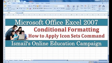 Conditional Formatting: Icon Sets Rules. VID# 16