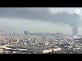 Iran attacks Bahrain US Navy base in response to strikes by US and Israel, raw video footage shows