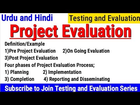 Project Evaluation in