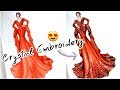 Crystal Embroidery Haute Couture | Fashion Illustration