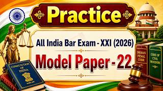 AIBE - XXI Model Paper - 22
