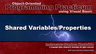 Famous OOP Programming (VB) - 12E Shared Variable/Properties Profile