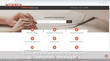How to download the product information of MUNBYN printer?