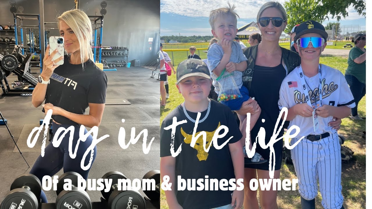 Day in the life as a busy Mom and business owner - YouTube
