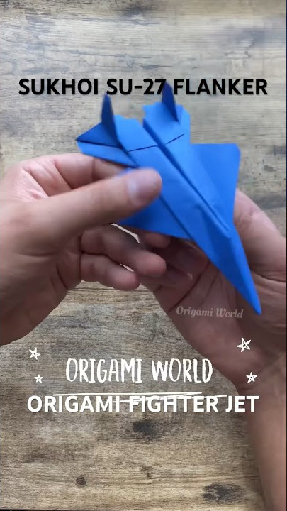 SUKHOI SU-27 FLANKER FIGHTER JET ORIGAMI | DIY PAPER PLANE ORIGAMI TUTORIAL | TOPGUN MAVERICK ART