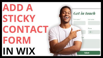 How to Add Sticky Contact Form in Wix [QUICK GUIDE]
