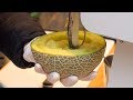Cantaloupe Melon Juice - Japanese Street Food - Kuromon Osaka Japan