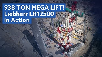 Liebherr LR12500 Crawler Crane Lifts 938tons | DENZAI