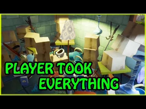 HELLO NEIGHBOR BETA 2 - PLAYER TOOK EVERYTHING