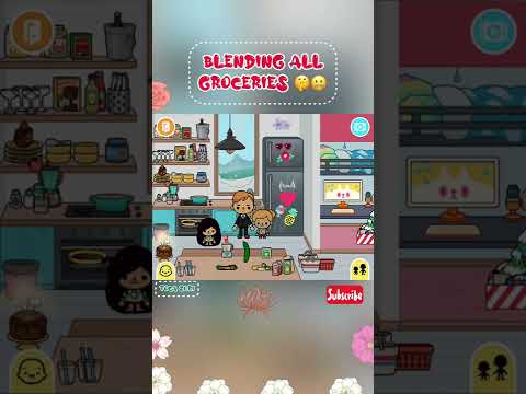 Blending all groceries #tocashorts #tocaboca #tocaworld please subscribe ππ₯Ίπ #tocalifeworld