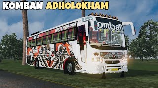 Komban ADHOLOKAM Kerala Bus Mod In Bus Simulator Indonesia - Bussid Bus Mod - Bussid Car Mod -Bussid