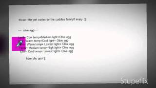 Fantage Pet Codes