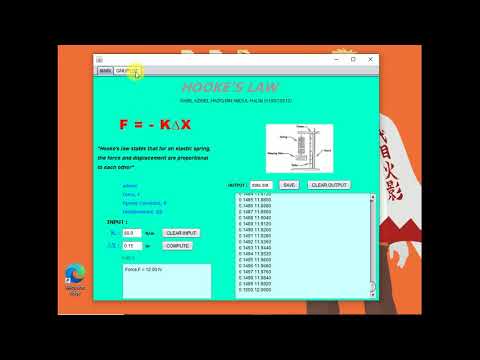 Hooke's Law Using Java Netbeans