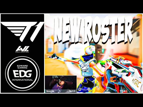 NEW ROSTER FIRST GAME! - EDG vs T1 - HIGHLIGHTS | AfreecaTV VALORANT LEAGUE