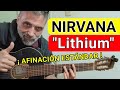 Cómo tocar "Lithium" NIRVANA Tutorial Acordes Para Guitarra Criolla