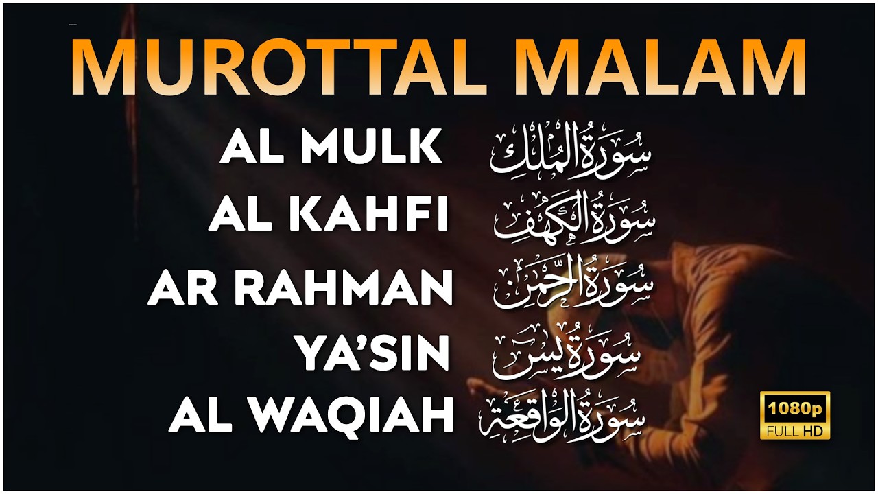 Suara Murottal Merdu, Surah Al Waqiah, Yasin, Ar Rahman, Al Mulk,Al kahfi,Penenang Hati, Alaa Aqel