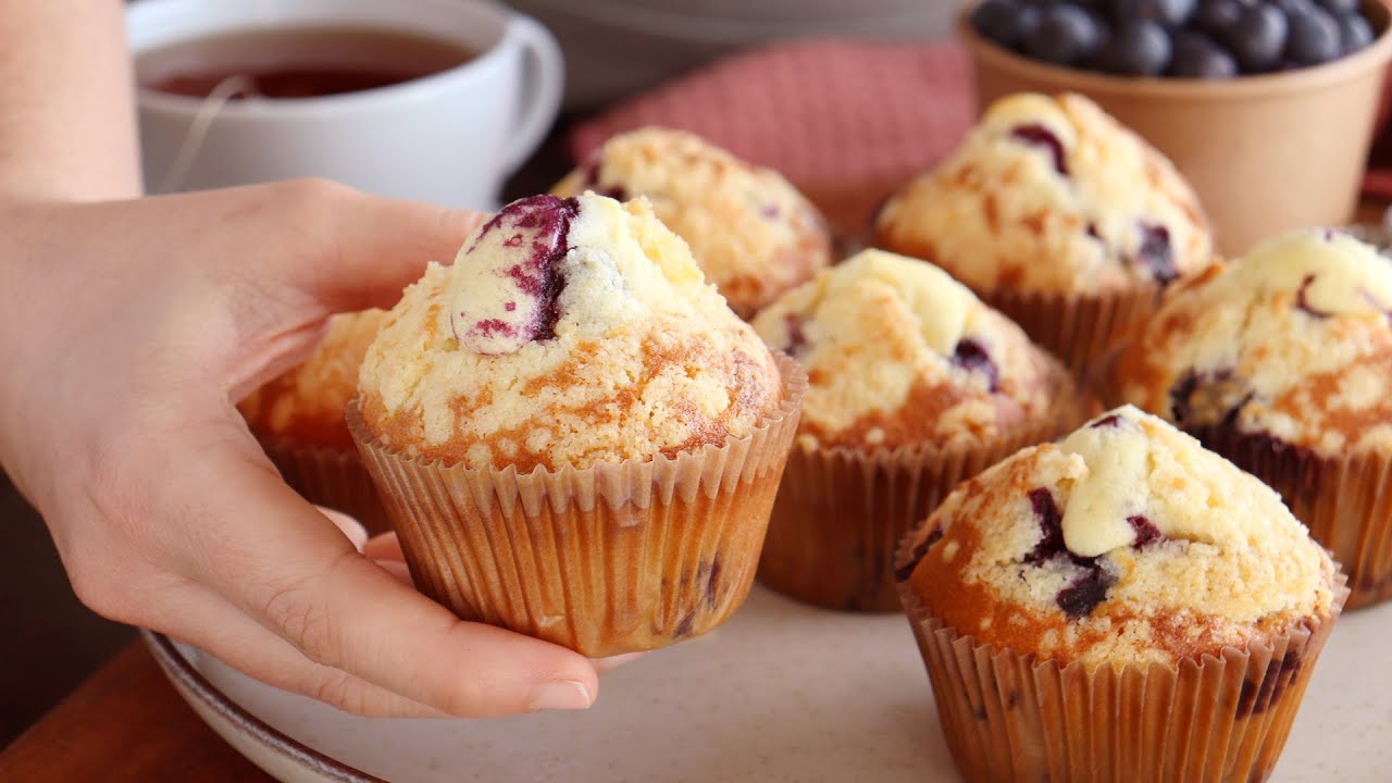 MUFFINS de ARÁNDANOS con Crumble - CUKit!