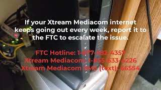 Xtream Mediacom Internet Service Outage August 10, 2026