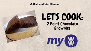 Myww 2 point chocolate brownies | weight watchers