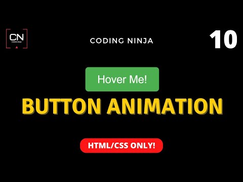 Button Animation using HTML and CSS | Coding Ninja