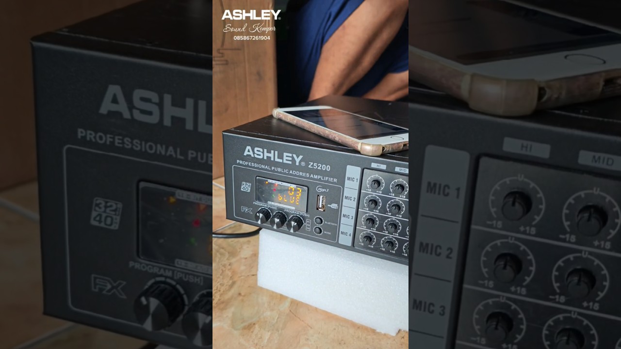 Review AMPLIFIER ASHLEY Z5200 4 CHANNEL | WA:085770006900|Shopee:SoundKomporStore 