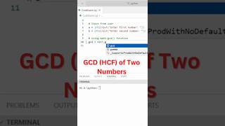 Find GCD (HCF) of Two Numbers in Python
