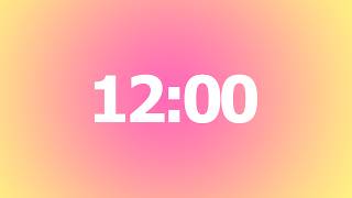 12 Minute Timer 🌷 No Music | 12 Minute Aesthetic Countdown Timer | 12 Minute For Classroom