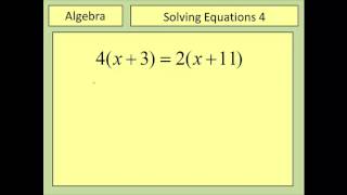 Solving Equations Part 4